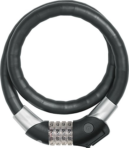 Verrous de vélo : ABUS Raydo 1460 KF Câble-antivol à Combinaison + Support de Fixation TExKF Unisex, Black, 85 cm
