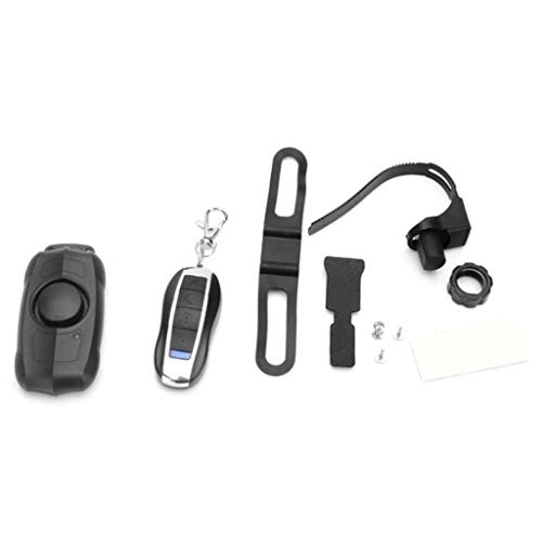 Verrous de vélo : Alarme de sécurité sans fil avec télécommande pour vélo - Chargement USB - Antivol - Alarme intelligente