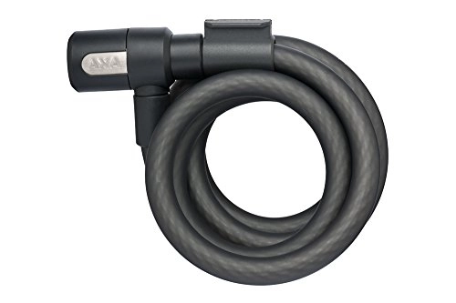Verrous de vélo : AXA Unisexe Newton 180 / 15 Câble antivol pour vélo, Noir Mat, 1800 mm x 15 mm