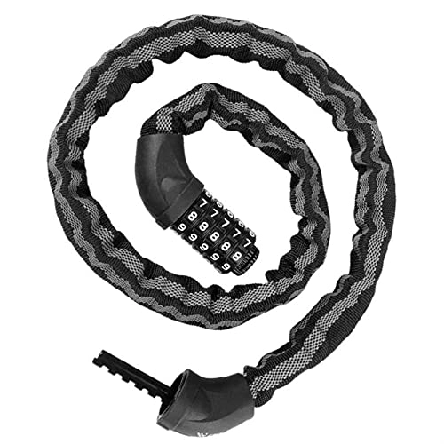 Verrous de vélo : AYKONG Antivol portable pour vélo - 1 cadenas codé pour câble de chaîne
