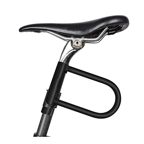 Verrous de vélo : Bicyclette U Lock Anti-vol pour MT-B Route VTT Vélo Verrouillage Moto Verrou Vélo Accessoires de Bicyclettes Acier Câble Sécurité Serrures 09.24C (Couleur: Black Set) WKY