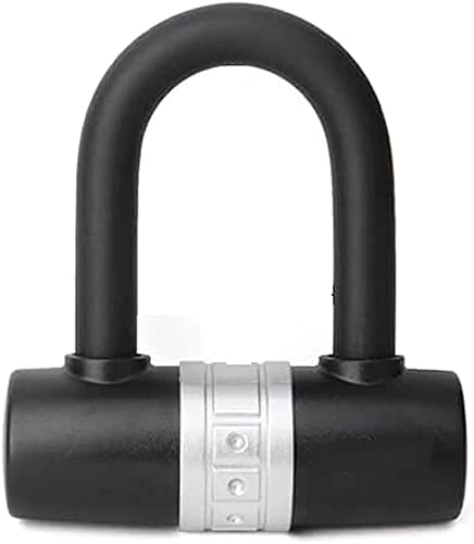 Verrous de vélo : Chaîne antivol de sécurité U-lock pour vélo petite et légère(Color:Black)