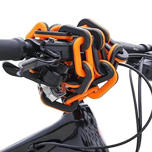 Verrous de vélo : Chaîne antivol pour vélo - Antivol de vélo haute résistance avec clés | Antivol à chaîne de 1 mètre pour VTT, vélos de route, scooters, motos, fournitures de cyclisme Rurbeder