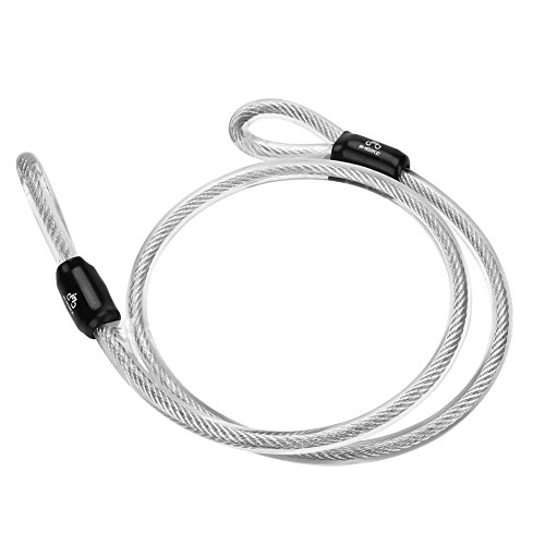 Verrous de vélo : Câble Boucle antivol, câble de sécurité Vélo câble antivol en acier solide pour antivol en forme de U