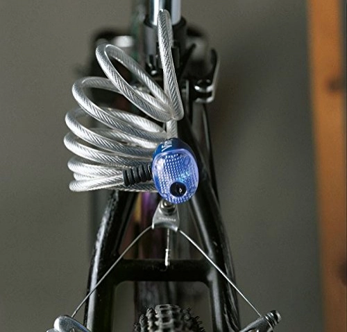 Verrous de vélo : Haute Qualité verdrillte Câble antivol Ibiza / Heavy Duty Antivol pour vélo pour vélo, scooter, grills & Autre / antivol gesichert Key Cable antivol pour vélo, SILBER