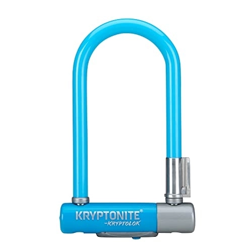Verrous de vélo : KRYPTONITE Kryptolok Mini-7 w / FlexFrame-U Bracket (Color-LT.Blue) Locks Mixte Adulte, Bleu, 8.2cm x 17.8cm