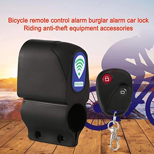 Verrous de vélo : Lorenlli Alarme de bicyclette Verrouillage antivol avec télécommande Télécommande Riding à vélo Verrouillage de sécurité Vibration Alarme Accessoires de vélo