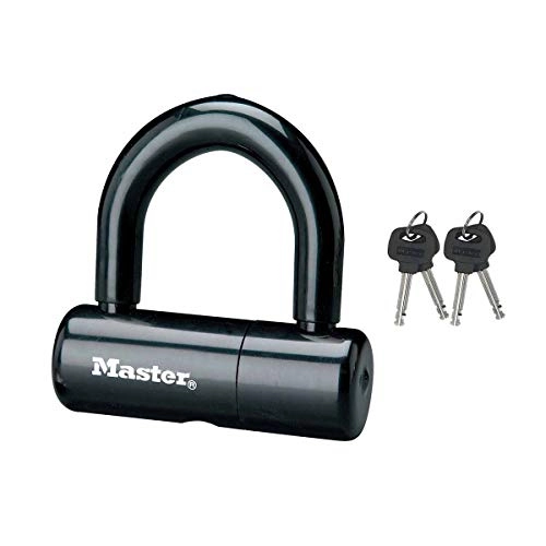 Verrous de vélo : Master Lock 8118EURDPS Mini Antivol U pour sécuriser les vélos, Noir, 9x4cm