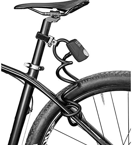 Verrous de vélo : NBXLHAO Verrou de vélo Alarme klaxon Câble antivol Dispositif antivol Long Anneau de Verrouillage en Gras Verrou Pliant Verrouillage de vélo Vélo