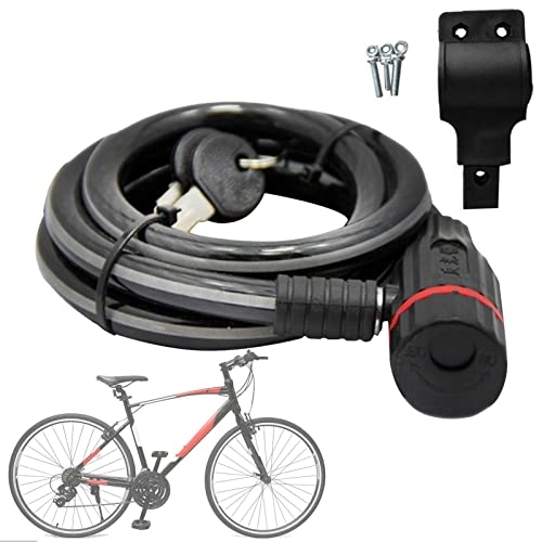 Verrous de vélo : NICERAM 5 Pcs Câble Antivol Vélo | Câble de Verrouillage de vélo - Antivol de câble antivol pour vélo, Cadenas de vélo à Combinaison Portable, Cadenas de vélo à câble en Acier Inoxydable