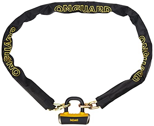 Verrous de vélo : ONGUARD Mastiff Chain Padlock Antivol 110 cm x 10 mm