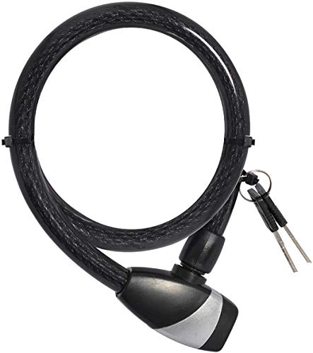 Verrous de vélo : OXC Hoop Câble antivol 15800 x 15 mm Acier inoxydable / vinyle Noir / Argent