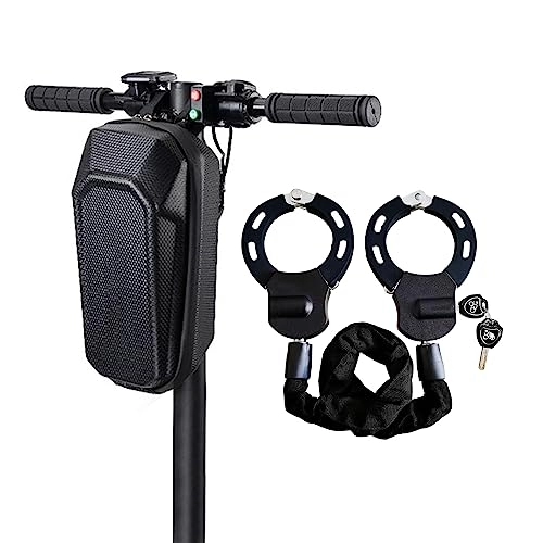Verrous de vélo : Serrure à menottes pour scooter électrique, avec 3 clés, accessoires de vélo, antivol de vélo Ebike haute sécurité, câble antivol idéal pour scooter électrique (noir B)