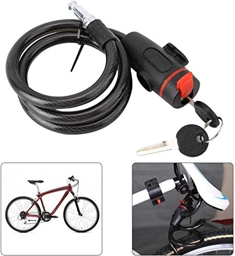 Verrous de vélo : SGSG Verrouillage de vélo, antivol de câble de sécurité antivol, Support de Verrouillage 1.2M Audacieux