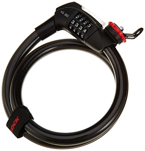 Verrous de vélo : Trelock KS 310 - Cadenas LED - Noir Longueur 1000 mm 2014 Antivol câble