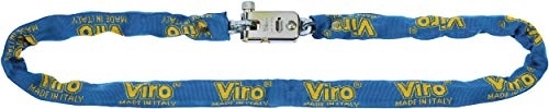 Verrous de vélo : Viro LUC / VIR55120 Chaîne antivol Mixte Adulte, Argent / Jaune, 1200 x 5, 5 mm