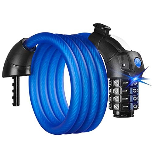 Verrous de vélo : WFSM Câble Antivol pour Câble Antivol, Câble Antivol, Bleu, 150Cm