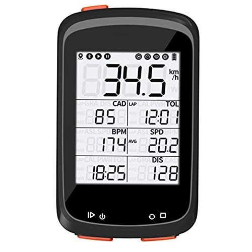 Computer per ciclismo : Bicycle Power Meter, Wireless Smart Road Bicycle Monitor, 3 Button Design on The Top and Bottom, Support Binding Sensors, Suitable for Most Types of Bicycles