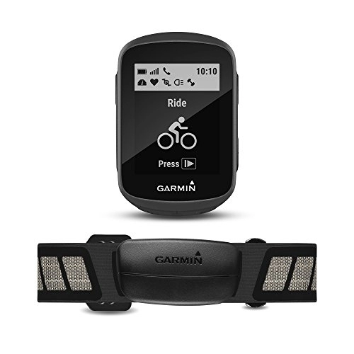 Computer per ciclismo : Garmin Edge 130 GPS Bike computer con HR Bundle, nero