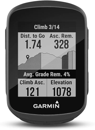 Computer per ciclismo : Garmin Edge 130 Plus - GPS Bike computer Smart, Allenamenti e metriche avanzate e funzione ClimbPro, nero