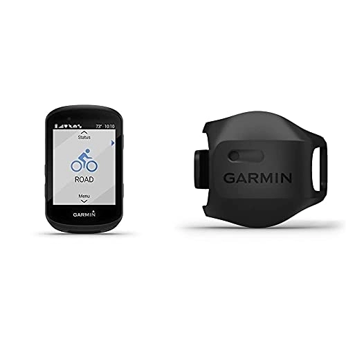 Computer per ciclismo : Garmin Edge 530, GPS Bike Computer Smart Unisex Adulto, Nero, Taglia Unica + Adulti Bike Speed Sensor 2, Nero, Taglia unica