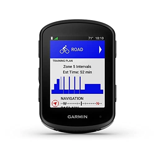 Computer per ciclismo : Garmin Edge 540 Bundle, Compact GPS Ciclismo Computer con Pulsanti Controlli, Coaching Adattivo mirato e molto altro - Bundle include sensore di velocità, sensore di cadenza e HRM-Dual