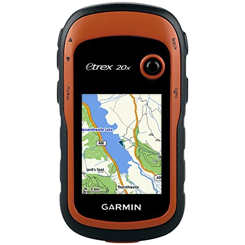 Computer per ciclismo : Garmin eTrex 20x GPS Portatile, Schermo 2.2", Mappa TopoActive Europa Occidentale, Arancio / Nero