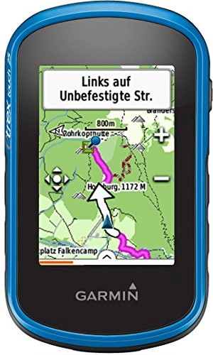 Computer per ciclismo : Garmin eTrex Touch 25 GPS Portatile, Schermo 2.6", 160 x 240 Pixel, 8 GB, slot microSD, Mappa TopoActive Europa Occidentale, Nero / Blu