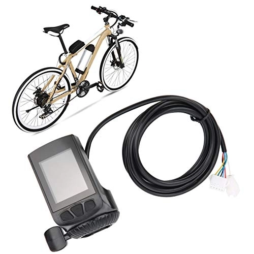 Computer per ciclismo : Intelligente Professionale Display LCD Schermo Colorato Pollice Acceleratore KT LCD9R 24‑48V Strumento per Bicicletta Elettrica