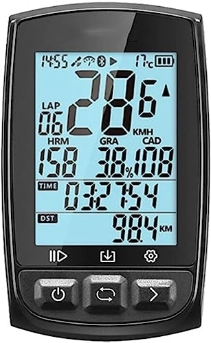 Computer per ciclismo : Tabella dei codici GPS for bicicletta wireless, display LCD retroilluminato multifunzione IPX7 impermeabile, adatto for attrezzatura da equitazione all'aperto