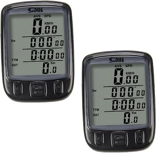 Computer per ciclismo : WDX- 2 set di cronometro for bicicletta tachimetro for bicicletta sensore tachimetro for bicicletta contachilometri nero in plastica di ingegneria cablata Misurazione della velocità