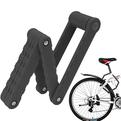 Lucchetti per bici : Combinazione di blocco bicicletta pieghevole, antifurto per bicicletta per otto sezioni, con blocco per bicicletta per scooter