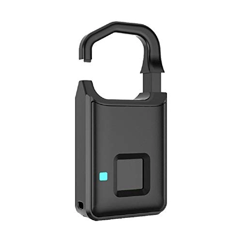Lucchetti per bici : Fingerprint Lucchetto Bluetooth Impermeabile Smart Security Keyless Lock, USB Chargable Anti-Theft Adatto per Bagagli Porta dell'Armadio Zaino Bike