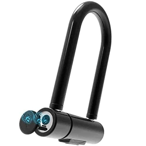 Lucchetti per bici : Fingerprint Padlock Locker Weatherproof Biometric Keyless Waterproof USB Charging for Gym Gate Luggage Backpack Bike