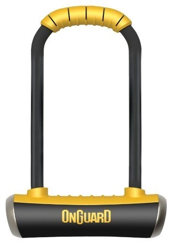Lucchetti per bici : ONGUARD Pitbull Mini LS U-Lock (Black, 3.55 x 9.46-inch) by
