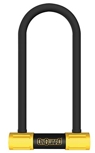 Lucchetti per bici : Onguard Smart Alarm U-Lock - Antifurto, unisex, 124 x 208 mm, 16 mm, colore: Nero / Giallo