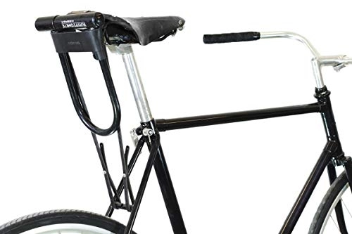 Lucchetti per bici : oopsmark Fondina U-Lock per lucchetti per Bicicletta Kryptonite - Pelle Nera