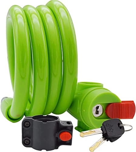 Lucchetti per bici : ZECHAO Blocco della bicicletta portatile ultra-lunghe, catena anti-spoca for mountain bike for motociclette in acciaio a carico Lucchetti (Color : Green, Size : 120cm)