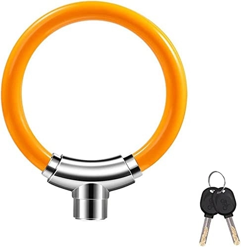 Lucchetti per bici : ZECHAO Serrature a forma di U, serrature for biciclette antifurto for mountain bike e motociclette Accessori for cavalcatura antifurto Lucchetti (Color : Orange, Size : 17.5x15cm)