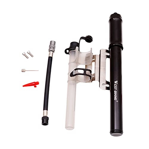 Pompe da bici : Abaodam Utile pompa ad aria per bici durevole e portatile, accessorio per bici (nero)