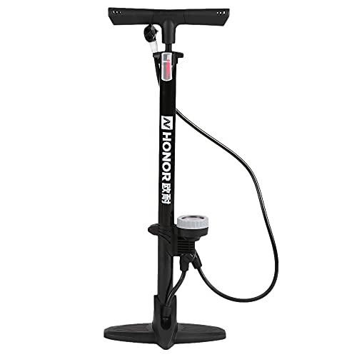 Pompe da bici : Aibabely Pump, pompa a pavimento per bicicletta con manometro per bicicletta pompa ad aria