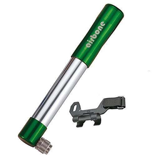 Pompe da bici : Airbone 2191203014 Mini Pompa, Verde, 15 x 2 x 2 cm