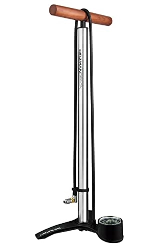 Pompe da bici : BIRZMAN The Pump Helix II - Pompa a pedale per adulti, Unisex, Silver, taglia unica