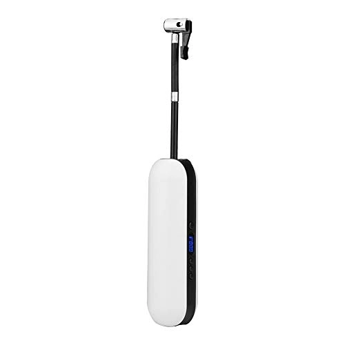 Pompe da bici : Demeras Pompa, Pompa di gonfiaggio per gonfiaggio Intelligente Facile da Usare Ricarica USB per Esterni(Bianco)