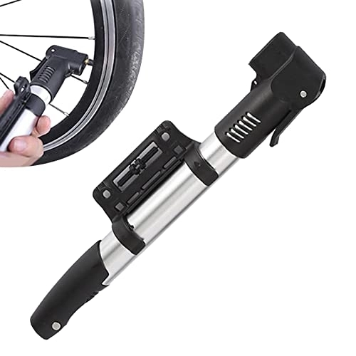 Pompe da bici : Dimweca Pompa a mano per bici da 2 pezzi, pompa per pneumatici per mountain bike, pompa per bicicletta portatile per bici da strada e da montagna