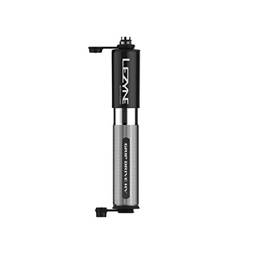 Pompe da bici : Lezyne - Mini pompa Grip Drive HV, argento, S 185 mm