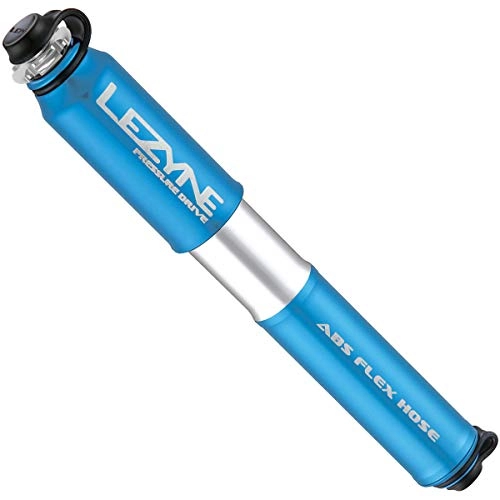 Pompe da bici : Lezyne, pompa a pressione – blu, piccolo / Presta Schrader Dual Head tubo pneumatico per bicicletta, bicicletta, bicicletta, bicicletta, mountain bike, gonfiatore d'aria, telaio a mano mini accessori