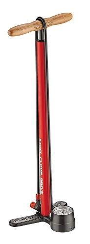 Pompe da bici : LEZYNE, Pompa ad Aria da Pavimento Steel Floor Drive, Rosso (Rot)