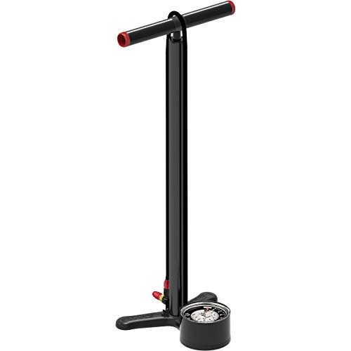 Pompe da bici : LEZYNE Shop Floor Drive-Manometro 3" 5 Pompa a Pedale Unisex Adulto, Nero / Hi-Gloss