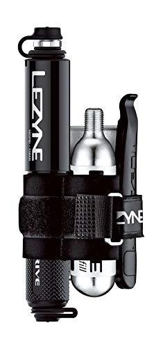 Pompe da bici : Lezyne Unisex - Adulto CNC Pocket Drive Loaded Mini pompa, Nero, 14 cm